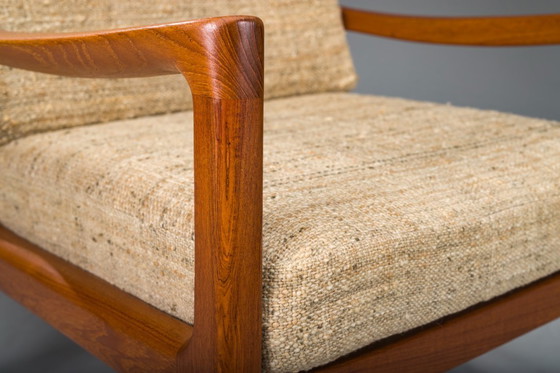 Image 1 of Senator Hochlehnsessel und Ottomane aus Teakholz von Ole Wanscher für Poul Jeppesen Collectors, Cado, 1960er Jahre