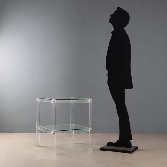Image 1 of Plexiglass table from the 1980s