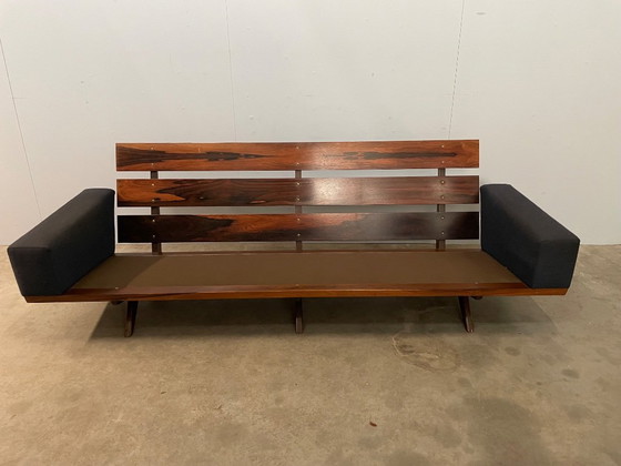 3 SEAT SOFA BY GEORG THAMS FOR AS VEJEN POLSTERMØBELFABRIK, 1960S, 3-5 seaters, Wood, Textile, Grey (photo 2 of 12)