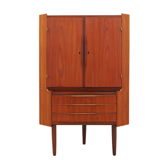 Image 1 of Eckschrank aus Teakholz, dänisches Design, 1970er Jahre, Produktion: Dänemark