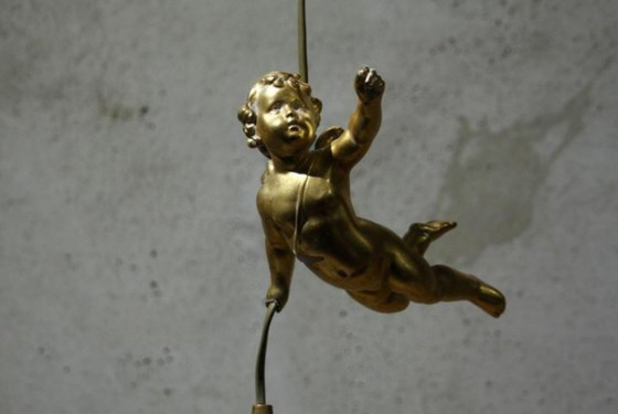 Image 1 of Pendant lamp – Art D France – With putti or cherub