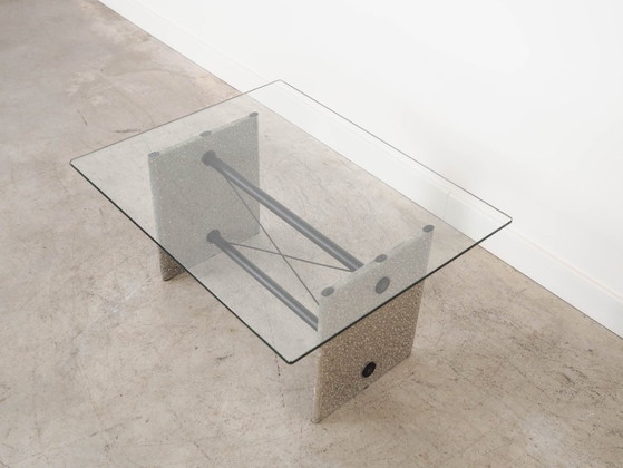Image 1 of Glazen salontafel, Italiaans design, jaren 60, gemaakt in Italië.