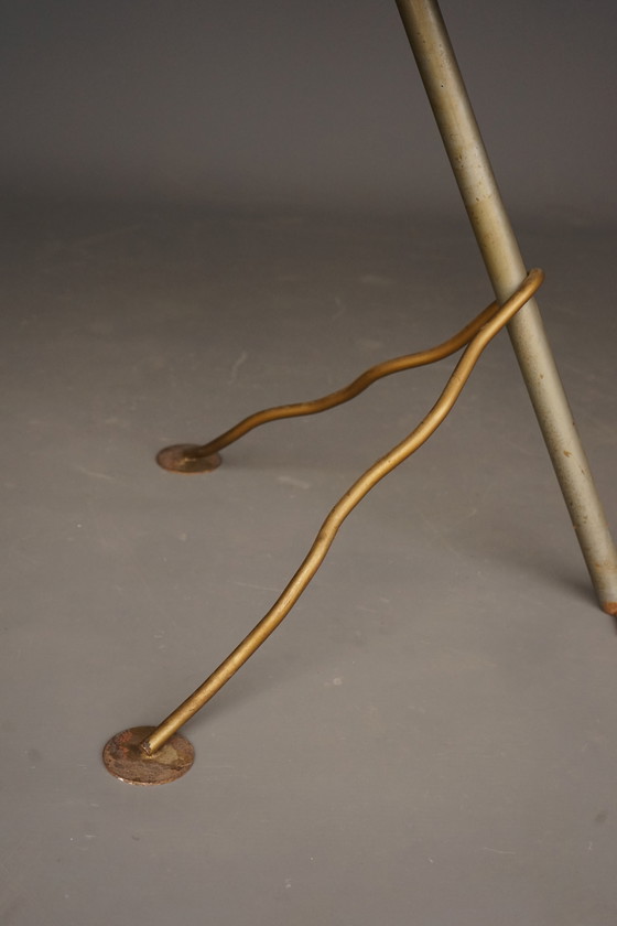 Image 1 of Postmoderne industriële metalen tuintafel, jaren 1980