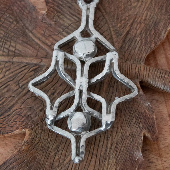 Image 1 of Necklace with large pendant, Brutalist, South Western style