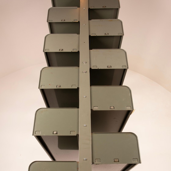 Lips Vago Mid Century Congresso Sistema di Scaffalature Metalliche 1960 – Librerie, polished steel (photo 13 of 26)