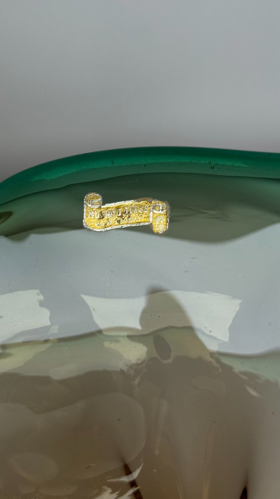 Image 1 of Vintage Murano Art Glass Centrepiece Bowl with Handles