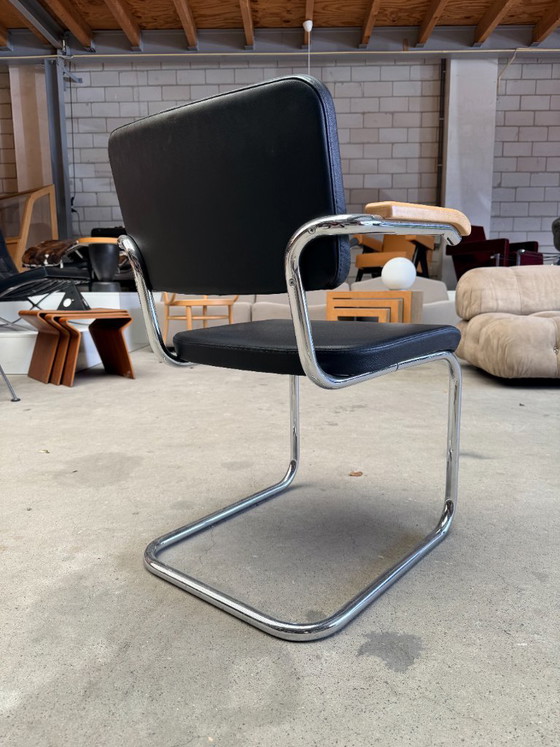 Silla Thonet S64 PV (juego de 4) – Sillas de comedor, Chrome, Leather (photo 4 of 9)