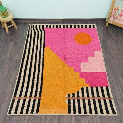 Magnífica Alfombra Bereber Multicolor 150/250cm – vloerkleden en tapijten, Wool