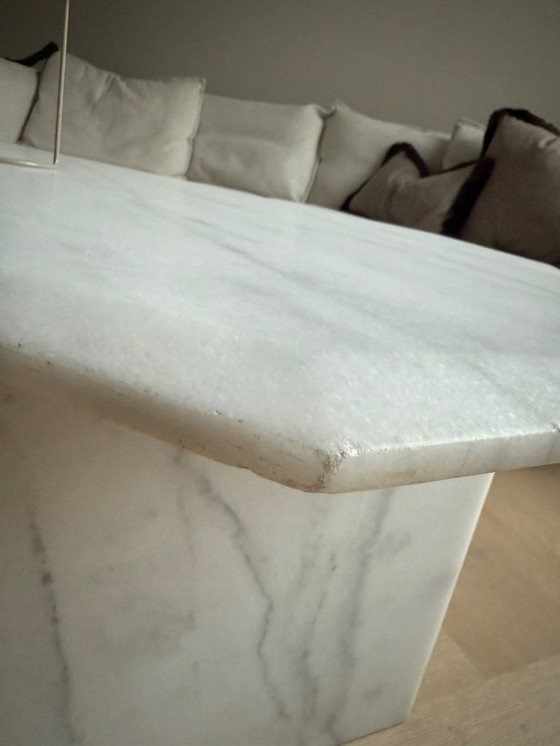 Image 1 of Italiaans carrara marmeren salontafel 