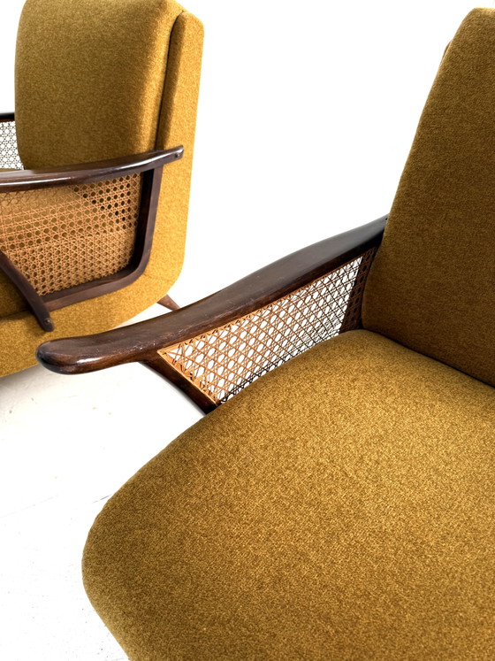 Set of 2 Vintage Armchairs, 1960s – Wood, Metal (photo 6 of 12)