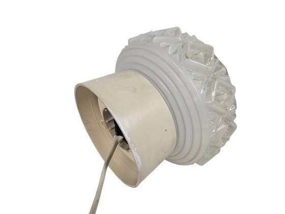 Image 1 of Mid Century - 'Diamond Cut' - flush mount - plafonniere - 70's 