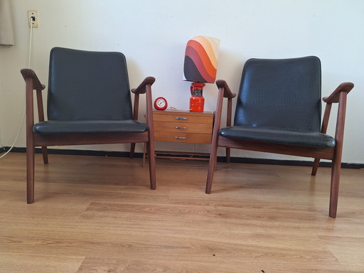 2 X Louis Van Teeffelen Armchairs