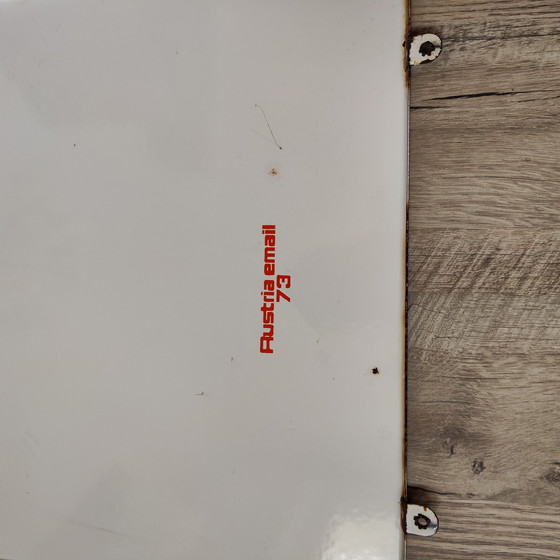 Image 1 of Letrero esmaltado de Fanta, publicidad esmaltada