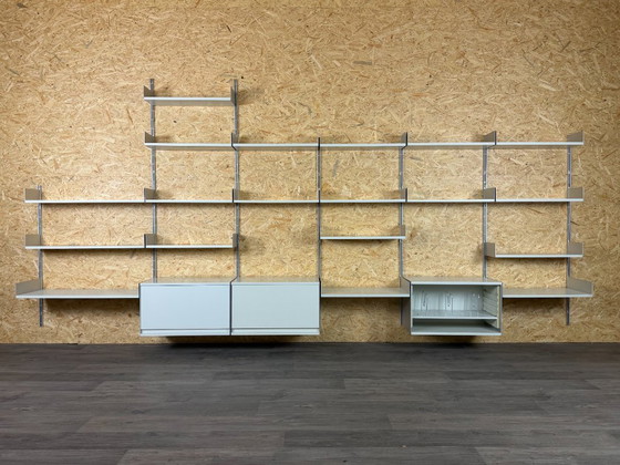 Jaren 60 70 Wandrek Wall Unit van Dieter Rams voor Vitsoe 606 – Metal (photo 16 of 22)