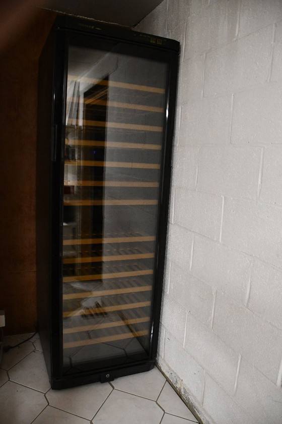 TEFCOLD TFW360-2 wine cooler, black with wooden shelves, Liquor cabinets, Metal, Glass (photo 2 of 6)