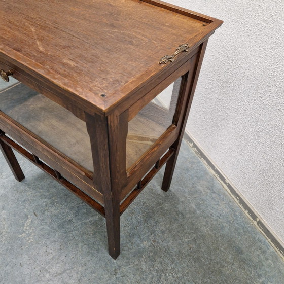 Antique Tea Cabinet Wine Cabinet Minibar – Liquor cabinets, Glass, Wood (photo 5 of 15)
