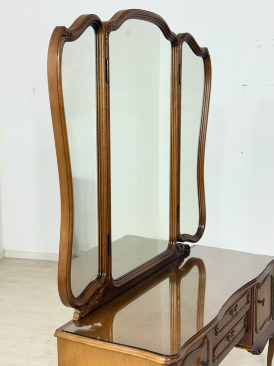 Image 1 of Chippendale kaptafel / vintage ladekast / dressoir / kaptafel / slaapkamerkast