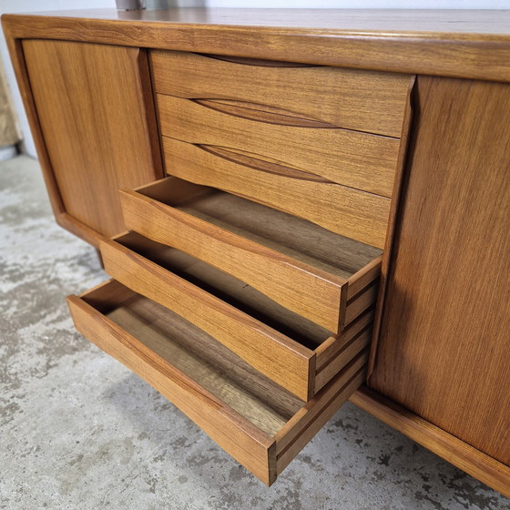 Image 1 of Credenza in teak vintage anni '60 Dyrlund, pensile e mobile TV