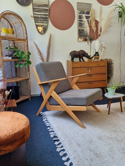Fauteuil vintage Pastoe 1960 vert mousse - 2 disponibles