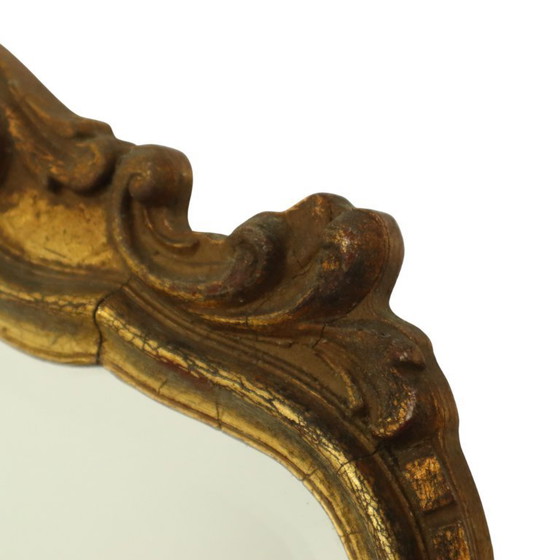 Image 1 of Specchio Deknudt in foglia d'oro di metà secolo