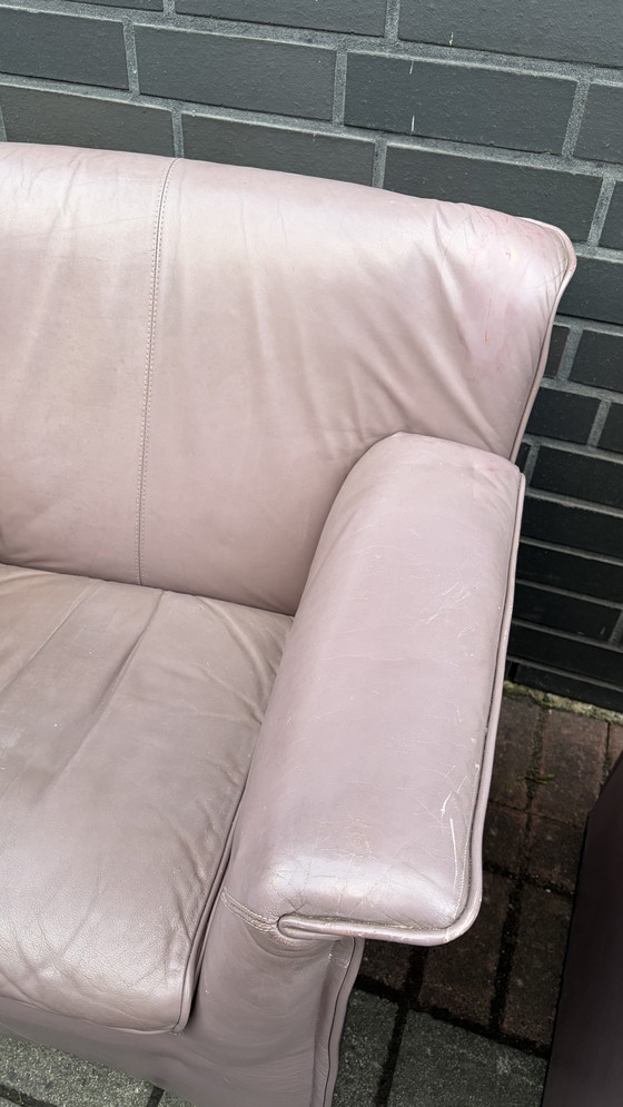 Image 1 of B&amp;B Italia poltrona pelle 3X Afra Tonia Scarpa