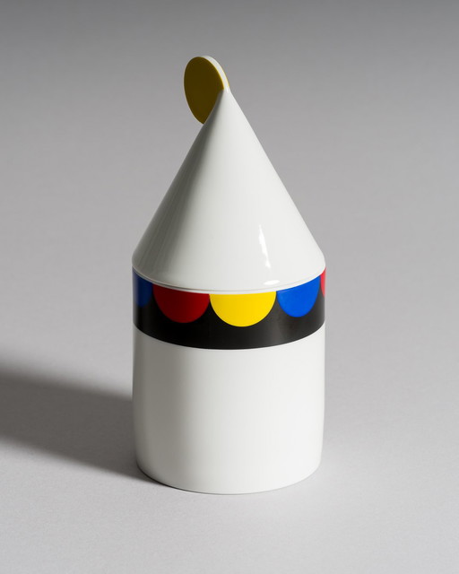 Boîte à couvercle en porcelaine de style Memphis par Thomas / Rosenthal, 1980