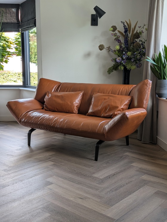 Canapé Leolux Devon 2,5 places en cuir marron – Canapés 2 places, Leather (photo 3 of 5)