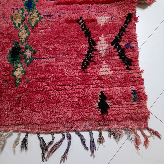 Runner Boujaad marocchino 290x103 cm – Lana vintage, rosa/fucsia multicolore – Tappeti, Wool (photo 8 of 10)