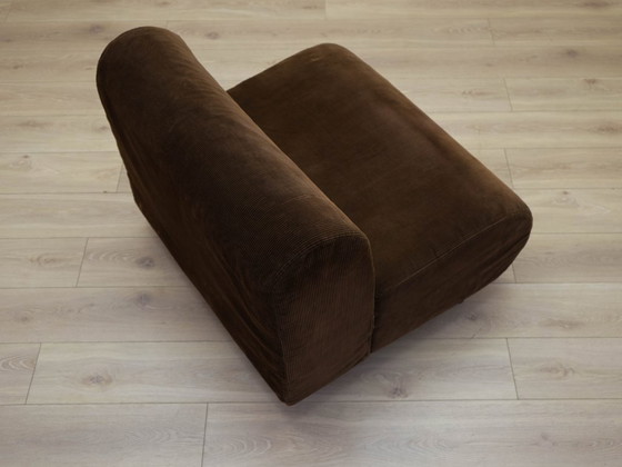 Image 1 of Sillón marrón, diseño italiano, década de 1970, fabricado en Italia.
