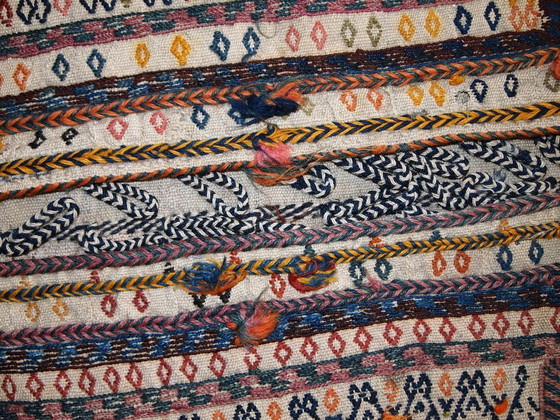 Image 1 of Handgefertigte antike persische Sumak-Satteltasche, doppelt, 55 cm x 100 cm, 1940er Jahre - 1C399