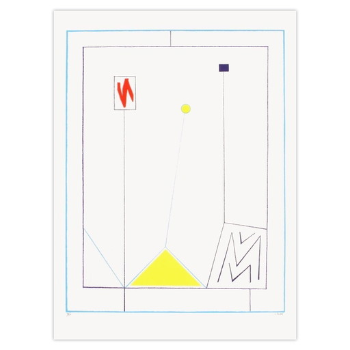 Jean Claude ROSSEL Composizione III Serigrafia firmata