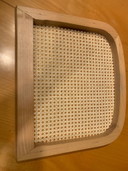 Asiento para silla Marcel Breuer de caña, color natural. Juego de 2 piezas.