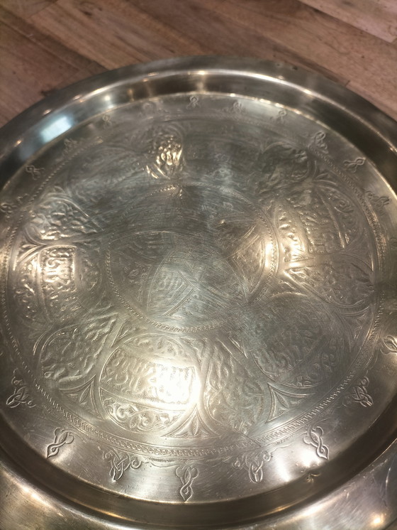 Image 1 of Bandeja de té de latón