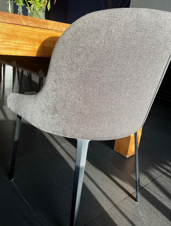 Image 1 of 10x grijze kuipstoelen Sitino 