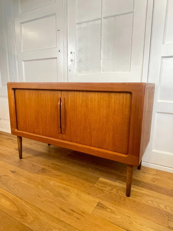 Image 1 of intage teak sideboard from Silkeborg Møbelfabrik – tambour doors