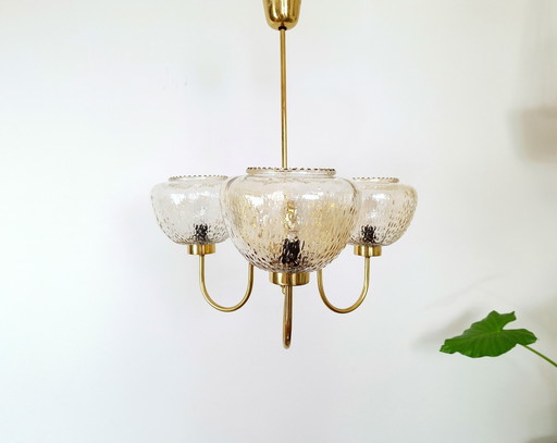 Mid-Century Chandelier, Vintage Pendant Light, Elegant Light Fixture