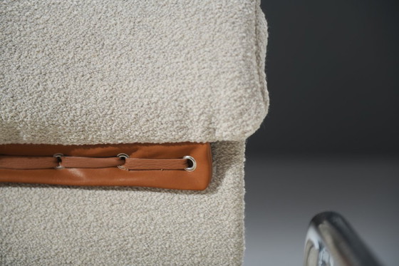 Image 1 of Tucroma Cantilever bouclé eetkamerstoelen van Guido Faleschini voor i4 Mariani