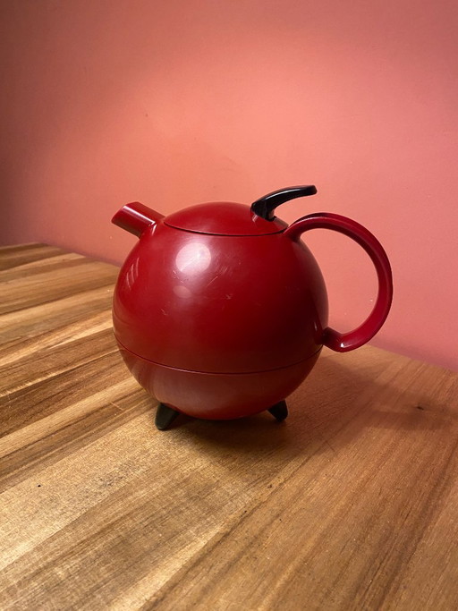 Leifheit Galileo Thermoskanne von Slany | Space Age Design | Rote Vintage Thermoskanne