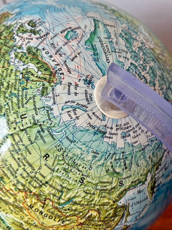 Image 1 of 1980s Globe, Technodidattica, Printed in Italy