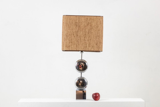 Image 1 of Lampe aus verchromtem Metall. Unterzeichnet von Chalier Paris. 1970er Jahre