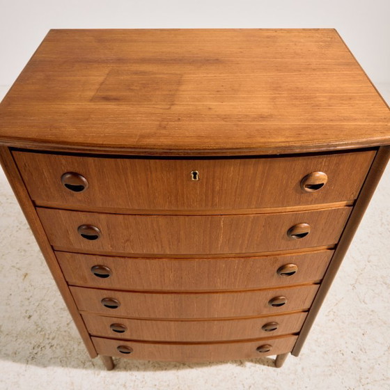 Image 1 of Commode en teck MK11152 à six tiroirs