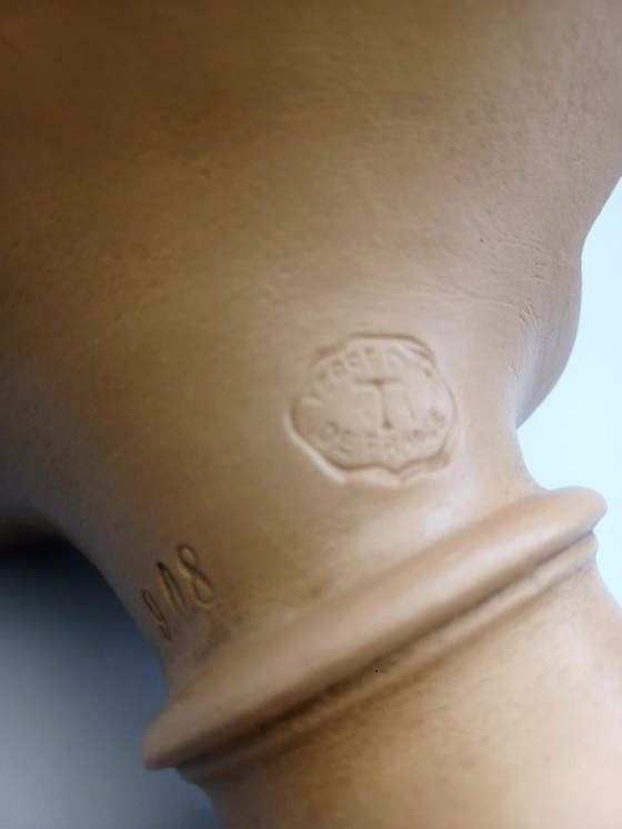 Image 1 of Buste enfant en terre cuite