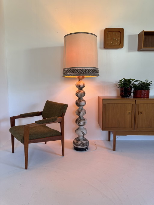 Vintage XL Keramik-Blasen-Stehlampe, Kaiser Leuchte ‘60