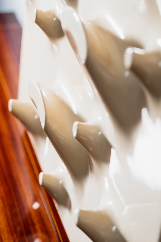 Image 1 of Slab coat rack by De Pas, D'Urbino & Lomazzi for Longato, Italy, 1960s