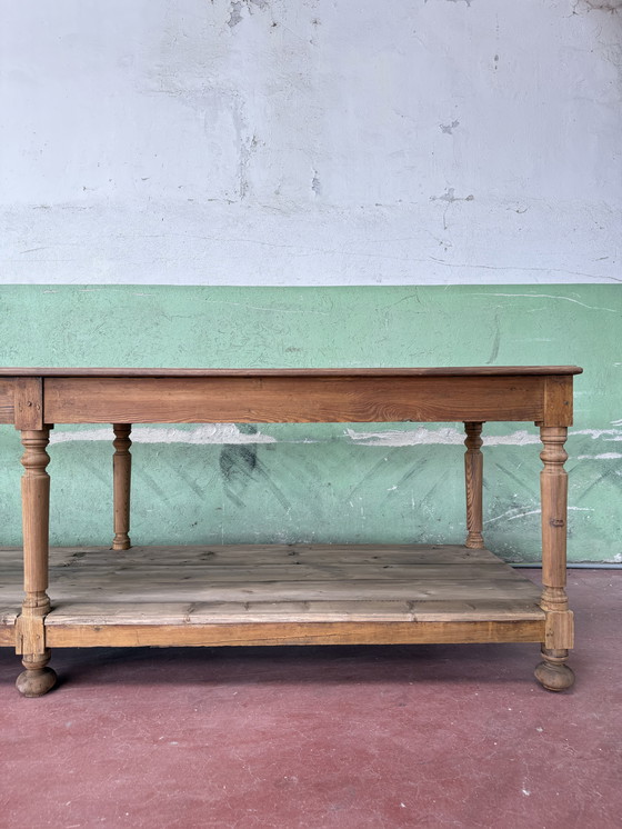 Image 1 of Bancone drappeggio del 800 in legno 