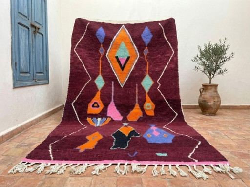 Auténtica alfombra bereber marroquí tejida a mano, 250 cm x 150 cm. – vloerkleden en tapijten, Wool