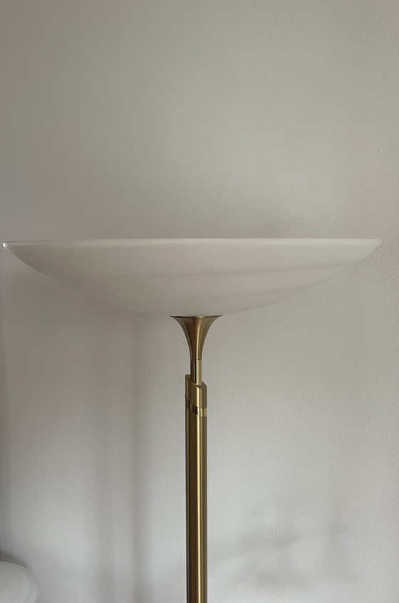 Image 1 of B+M Leuchten Stehleuchte "Deckenleuchte" mit verstellbarer Leselampe 1990er Jahre