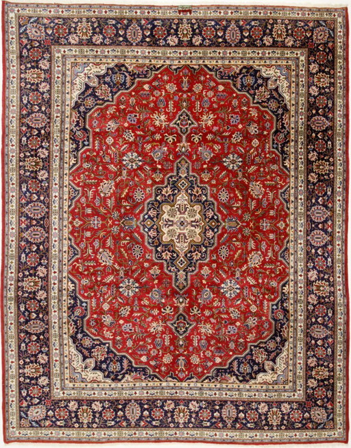 Original Persian rug Keshan, Kashan Red 358 x 278 cm Top condition Classic Antique