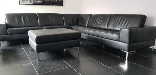 Schillig Hoekbank Met Hocker (Leer) – W. Schillig, hoekbanken, Leather (photo 2 of 5)