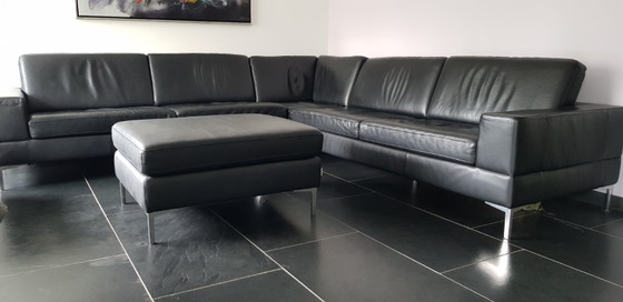 Schillig Hoekbank Met Hocker (Leer) – W. Schillig, Hoekbanken, Leather (photo 2 of 5)